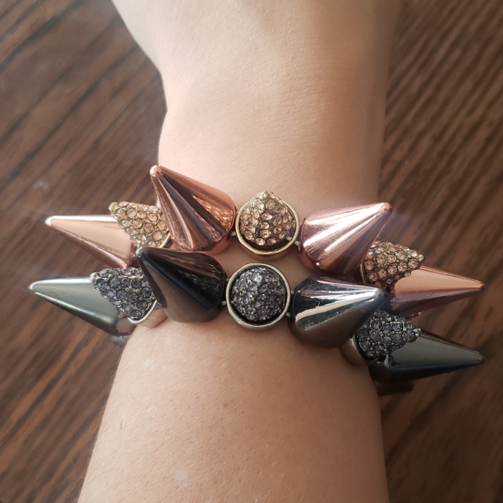 Rose GoldGold Spike Bracelet 10$